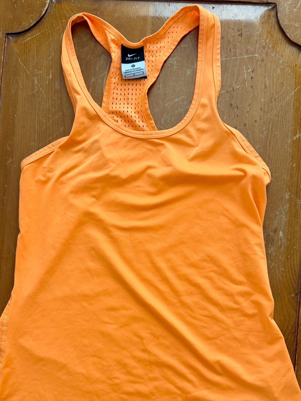 Nike Women’s Bright Orange Dri-FIT Racerback Tank